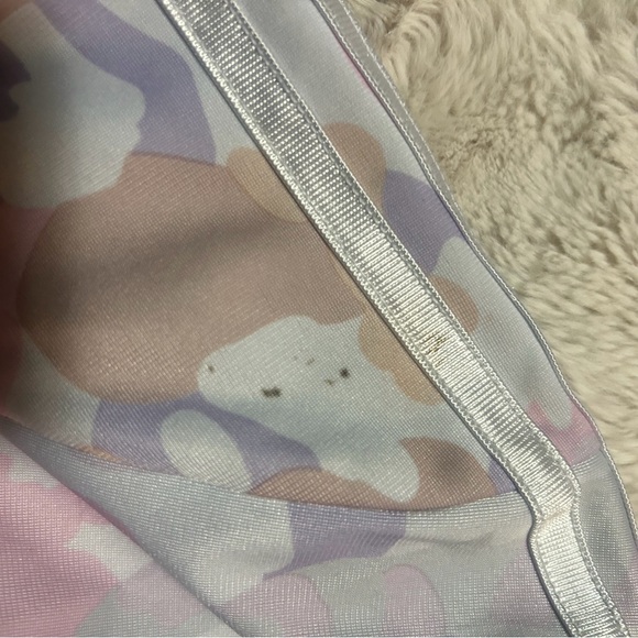 adidas Kids Pink and Gray Camouflage Puffer Jacket - Picture 3 of 3